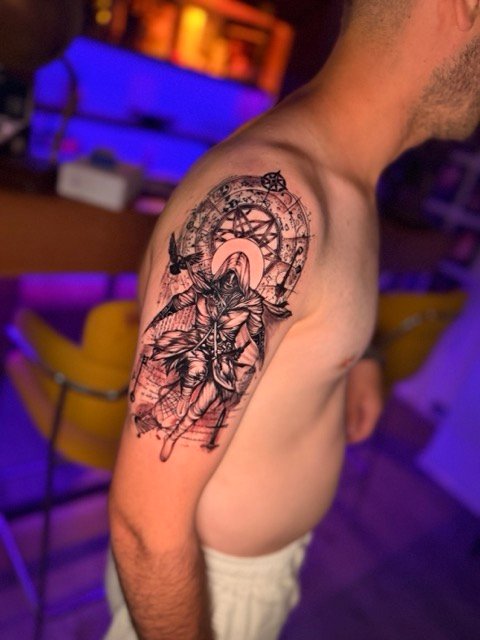 CK Tattoo Antalya stüdyosunda yapılan gerçek dövme çalışması - Altınkum