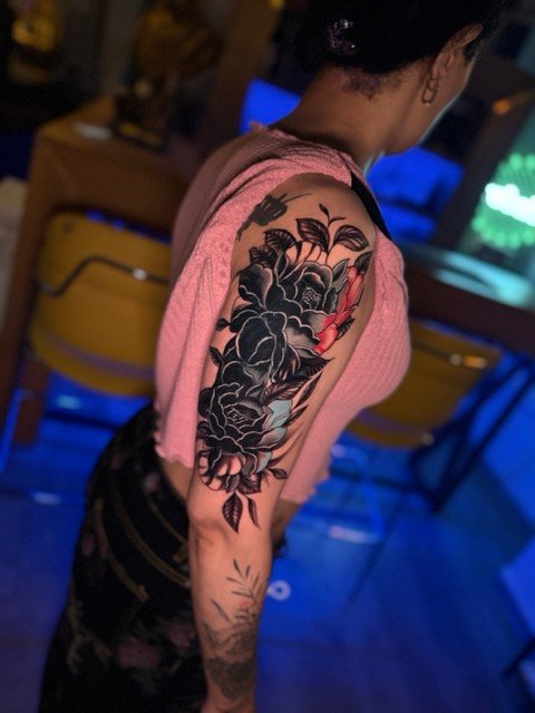 CK Tattoo Antalya stüdyosunda yapılan gerçek dövme çalışması - Güzeloba