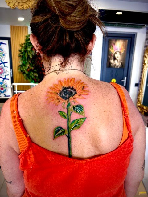 CK Tattoo Antalya stüdyosunda yapılan gerçek dövme çalışması - Muratpaşa