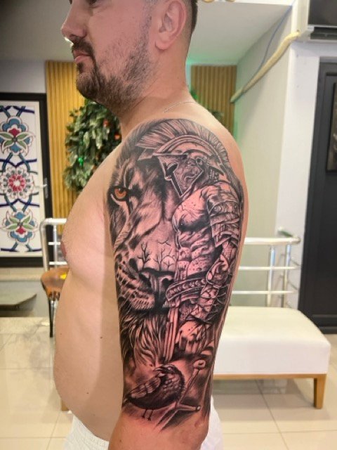 CK Tattoo Antalya stüdyosunda yapılan gerçek dövme çalışması - Konyaaltı